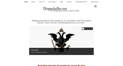 Desktop Screenshot of doppeladler.net